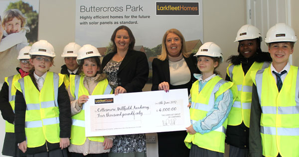 Larkfleet Homes donates £4,000 to young students