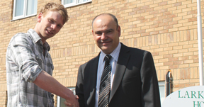 Grantham Student Congratulated By Local Building Company Boss