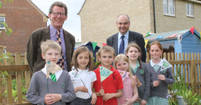 Celebrity Gardener Nick Hamilton Opens Larkfleet Resident Allotments At Leighfield Park In Oakham