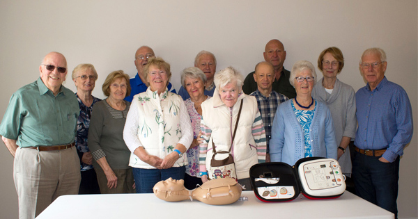 Larkfleet Homes helps Baston residents buy and install defibrillator