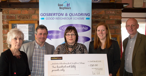 Gosberton and Quadring Good Neighbour Scheme cash boost thanks to Allison Homes and the Larkfleet Community Fund