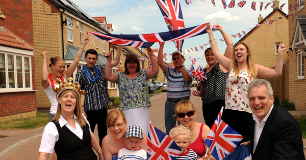 Larkfleet Homes Donates to Diamond Jubilee Street at Parson's Prospect Development in Eye