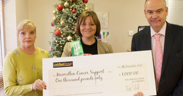 Cancer care charity gets donation from Larkfleet Homes parent