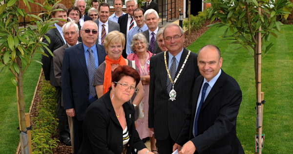 New Larkfleet Showhome Complex in Oakham Opened by Rutland County Council Chief Executive