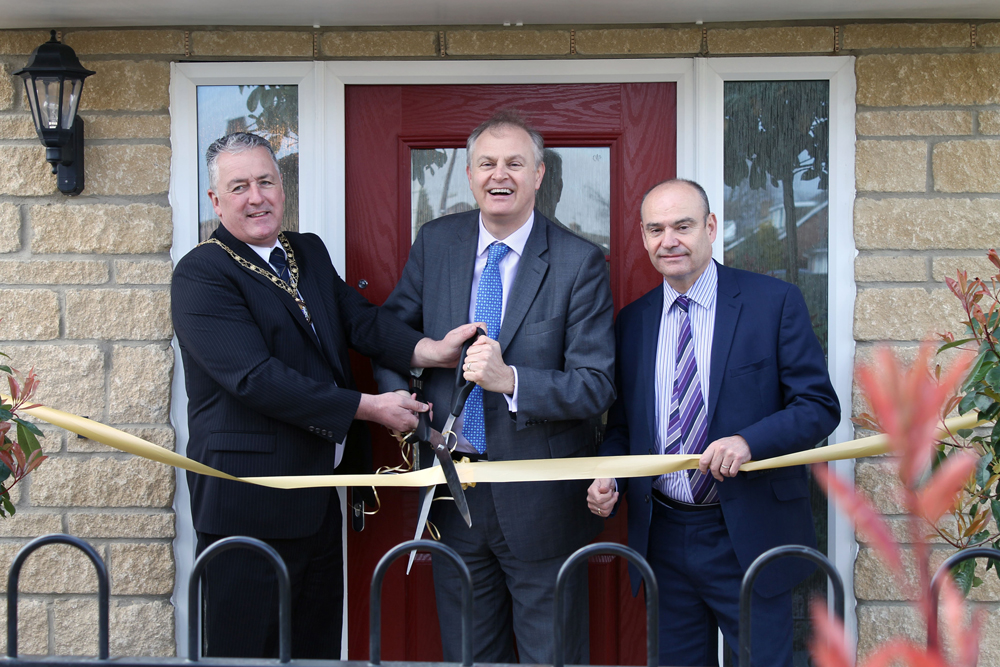 Peterborough Mayor and MP open Larkfleet show home in Thorney