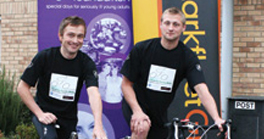 Larkfleet Team applies pedal power in aid of The Willow Foundation